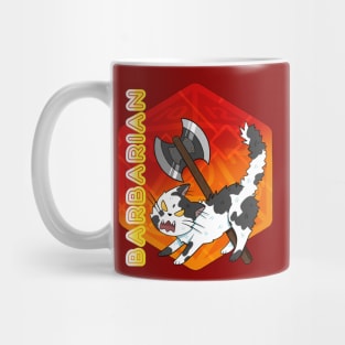 D&D Barbarian Cat Mug